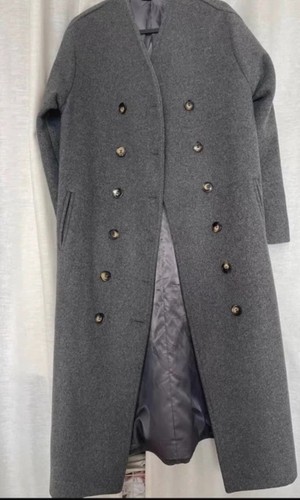 Toteme bergerac grey coat size - grey,