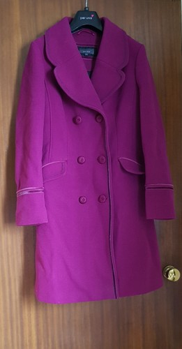 Per una coat - magenta, pink
