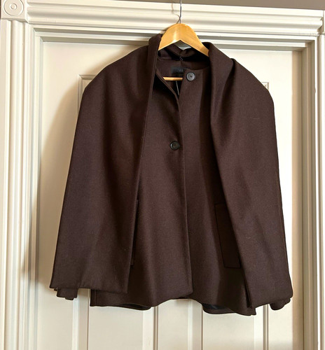 Zara women brown wool mix - zara,