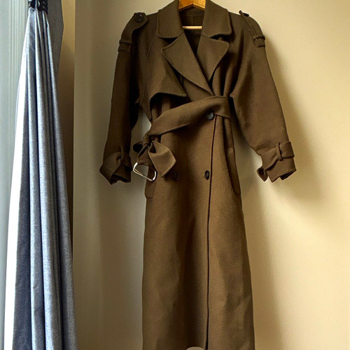 Women dark green 100 - 100%, wool