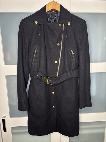 Gucci wool blend belted coat - belted,