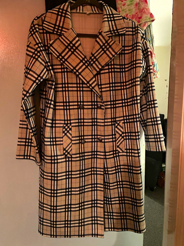 Women wool blend - wool, check