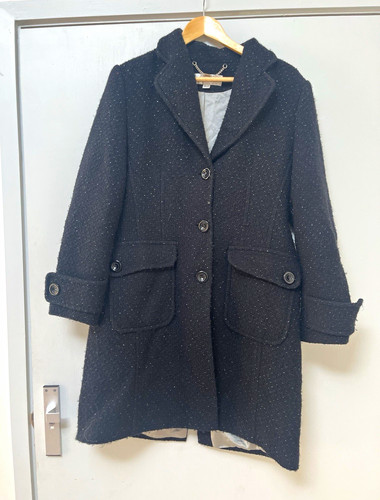 Next black wool blend - black,