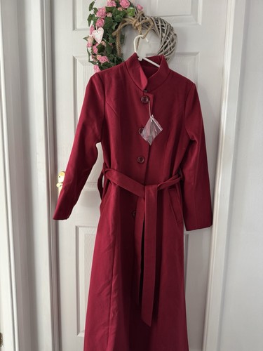 Beautiful deep red coat - coat, fully