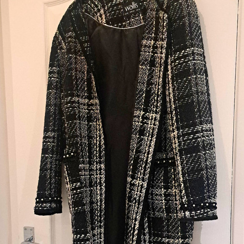 Wallis black white check - wallis,
