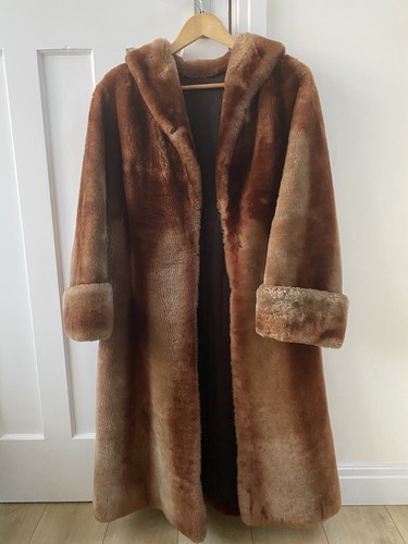 Vintage genuine sheepskin coat - vintage,