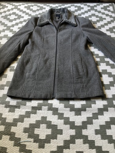 Vintage grey wool coat - grey, 70%