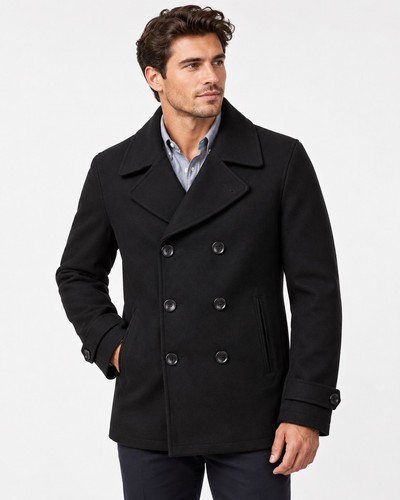 Mens naval pea - naval, coat