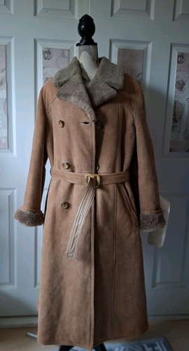 Bnwt long tan brown genuine - bnwt,