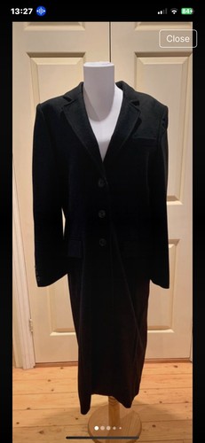 Long black wool coat - h&m,