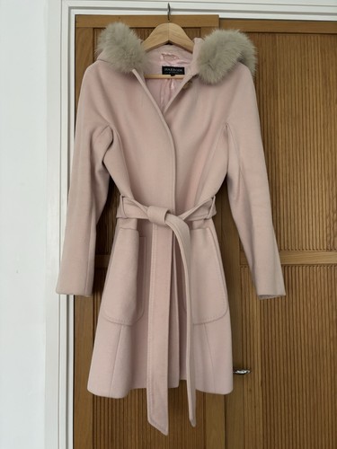 Womens pink hooded mid length - womens,