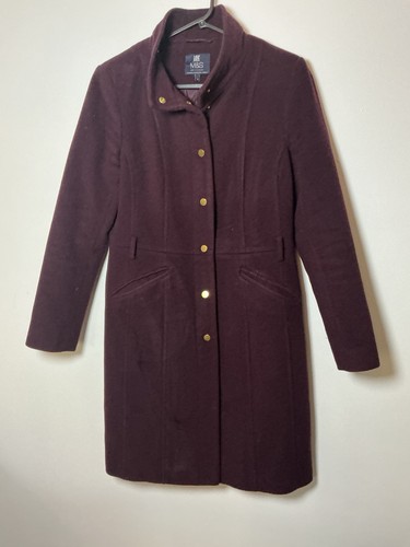 Burgundy cashmere blend - m&s,