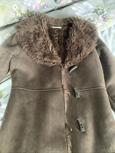 Ladies faux sheepskin coat - ladies,