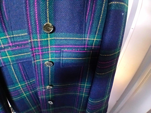 Boden navy green tartan - tartan, tweed